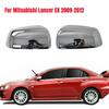 For Mitsubishi Lancer EX EVO 2009-2012 Chrome Side Door Rearview Mirror Cover Cap Trim Shell Sticker Car Styling Accessories