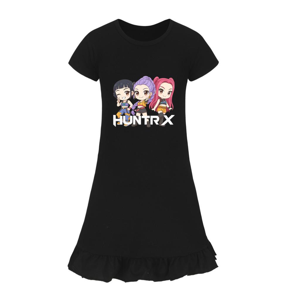 5015 Kids Girls Mira Zoey Rumi Printed Ruffle Short Sleeves Casual Dress