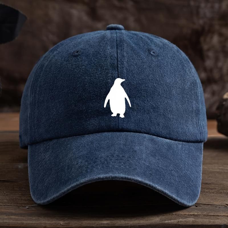 Funny Little Penguin Print Baseball Hat Fashionable and Versatile Peaked Cap Men's Outdoor Hat