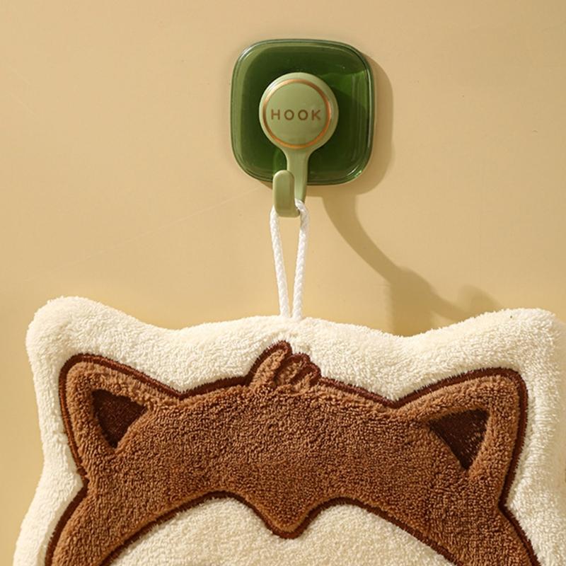 Animal Themed Kids Hand Towels Soft Absorbent Polyester Quick Drying for Kitchen and Bathroom