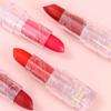 Flower Mist Transparent Tube Matte Nude Lippenstift 12 Farben Wasserfest Sexy Candy Color Wasserfest Nicht verblassend Antihaft-Becher Langanhaltender Lippenstift