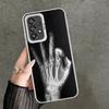 Funny X-Ray Hand Bones Shockproof Phone Case for Samsung A17 A16 A15 A14 A37 A57 A36 A56 A26 A35 A55 A25 A34 A54 A24 A13 A23 A33