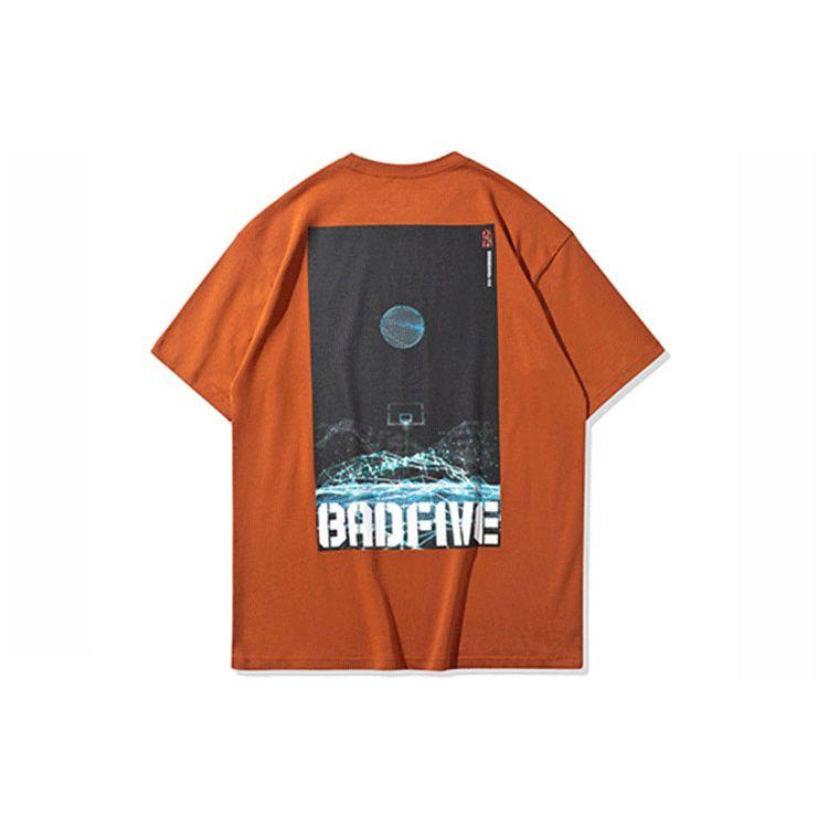 Li Ning Short Sleeve Cultural T-Shirt Men Tops Caramel AHSQ007-4
