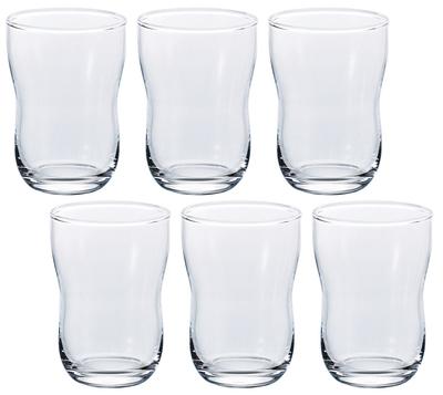 ADERIA Dessel Glasses 185ml, Set of 6, Made In Japan, Dishwasher Safe, Highball Glasses, Wedding Gift, Beer Glasses, Stylish Gift, Popular, Ranking, G