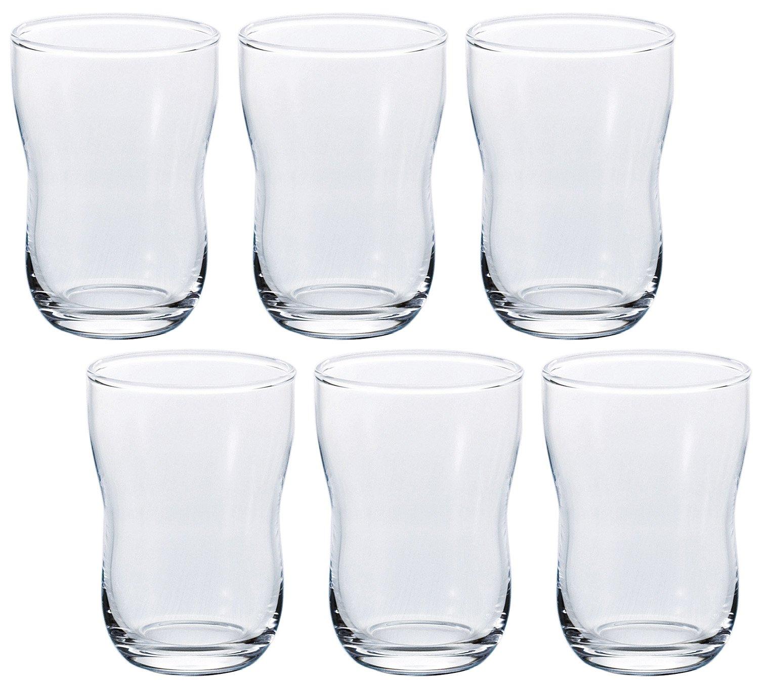 

ADERIA Dessel Glasses 185ml, Set of 6, Made in Japan, Dishwasher Safe, Highball Glasses, Wedding Gift, Beer Glasses, Stylish Gift, Popular, Ranking, G