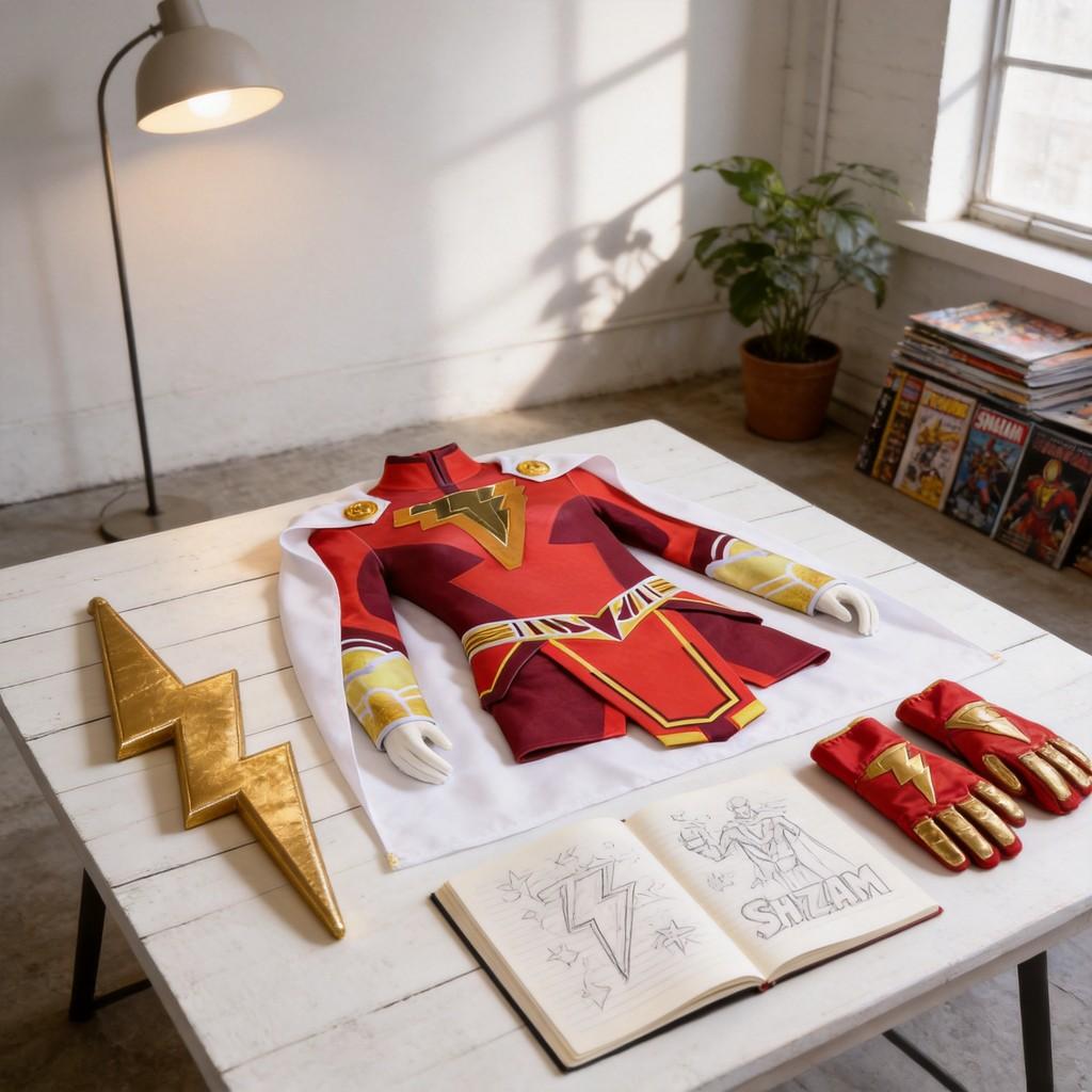 Shazam Fury Of The Gods Cosplay Costume For Women With Spandex Suit For Halloween Role Play