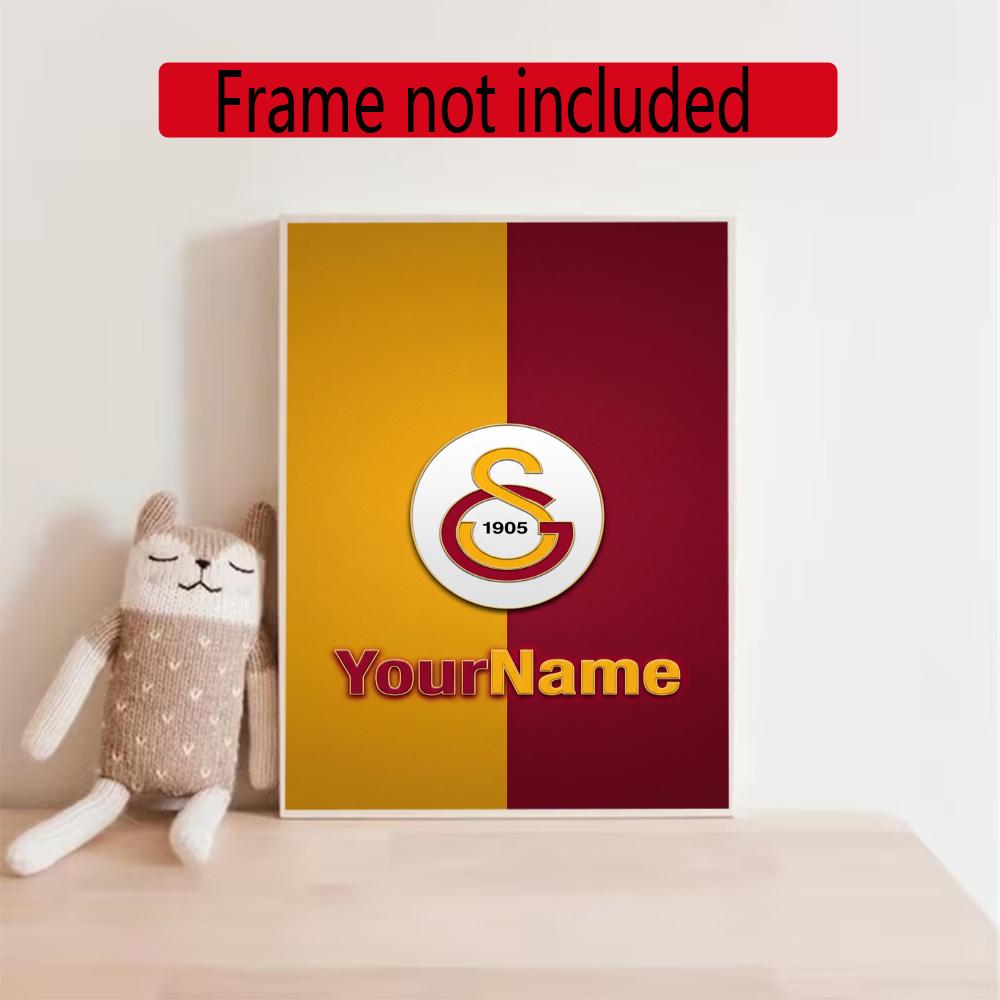 Galatasaray Personalized Name Diamond Paintings Mosaic Wall Round Diamond Art Painting Kits Embroidery Crystal Accessories Frameless