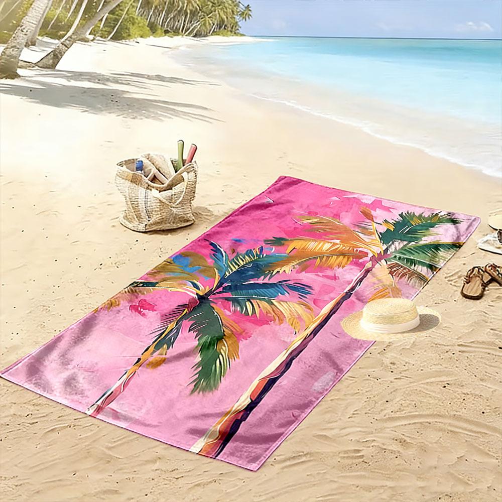Tropical Palm Beach Towel Beach Towel Quick-drying for Travel Outdoor Sports Jogging Beach and Swimming
