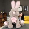 Large Plush Bunny Stuffed Animal, Cute Sleeping Pillow Doll for Girls, Lazy Rabbit Toy Gift