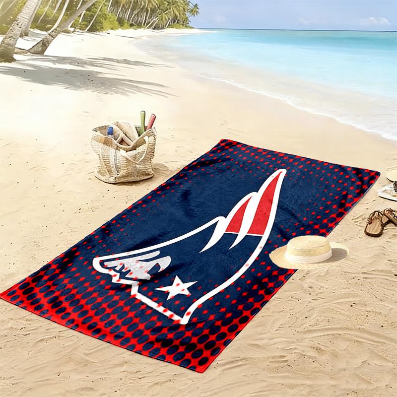 New England Patriots2 Print Beach Towel, Large Soft Quick Dry Towel for Beach Camping Swimming