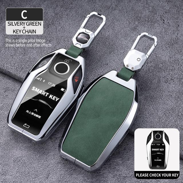 Zinc Alloy Car Remote Key Case Cover Shell For BMW 5 7 Series G12 G11 G30 G32 G31 I8 I12 I15 G01 X3 G02 X4 G05 X5 G07 X7 Car Bag