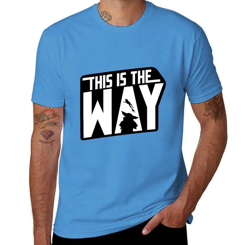 clothes mens t shirts casual stylish New This is the way grogu TShirt Short sleeve man Short Sleeve Cotton Summer Cartoon 2024
