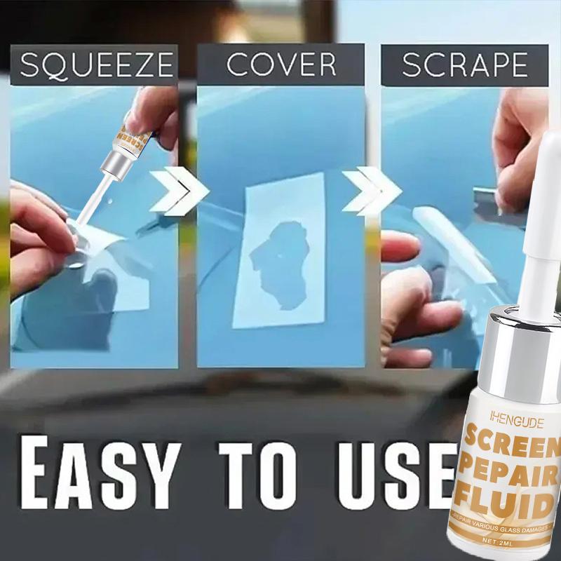 Mobile Phone Glass Repair Liquid (Specialized for Cracked Screens) - Instantly Rejuvenates the Screen, Comes with a Tool Kit - Strong Adhesive