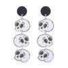 European & American Halloween Pumpkin Bat Ice Cream Stud Earrings