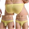 Men's Triangle Underwear Ultra-thin Ice Silk Transparent Comfortable and Sexy Adult Low Waist