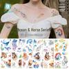 Ruikalong Waterproof Ocean Animal Glitter Tattoo Stickers for Kids' Face Makeup