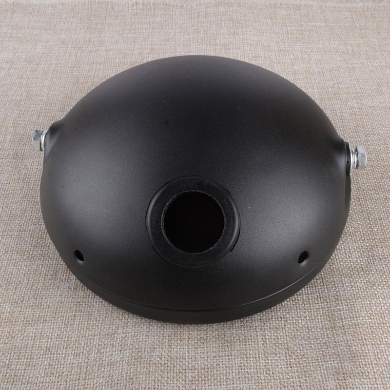 New 7 Inch Motorcycle Headlight Housing Cover Bucket with Black Bracket Round Headlamp Mount Universal
