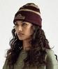 THEVINYLHOUSE Wappen Stripe Beanie Purple