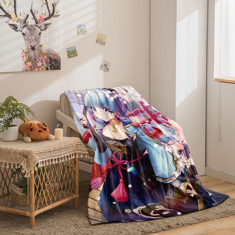 Cartoon Original God Series Flannel Blanket 3D Printed Sofa Blanket Thickened Blanket