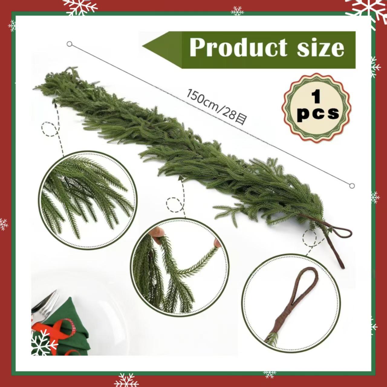 

Norfolk Pine Artificial Christmas Wreath Ornament