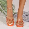 Women's Summer High-Heel Slide Sandals With Transparent Mule-Style Detail, Wine-Glass Heel, European Fashionable Footwear.