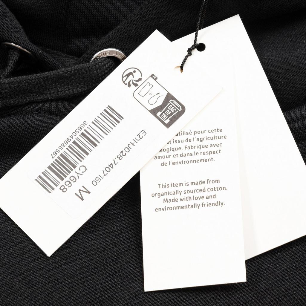 668 AMI Autumn and Winter New Product Classic Weaving Love Towel Embroidered Shoulder Insert Men's Hoodie