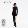 MO&Co. Deconstructed Cut-Out Tencel Blend Knit Dress