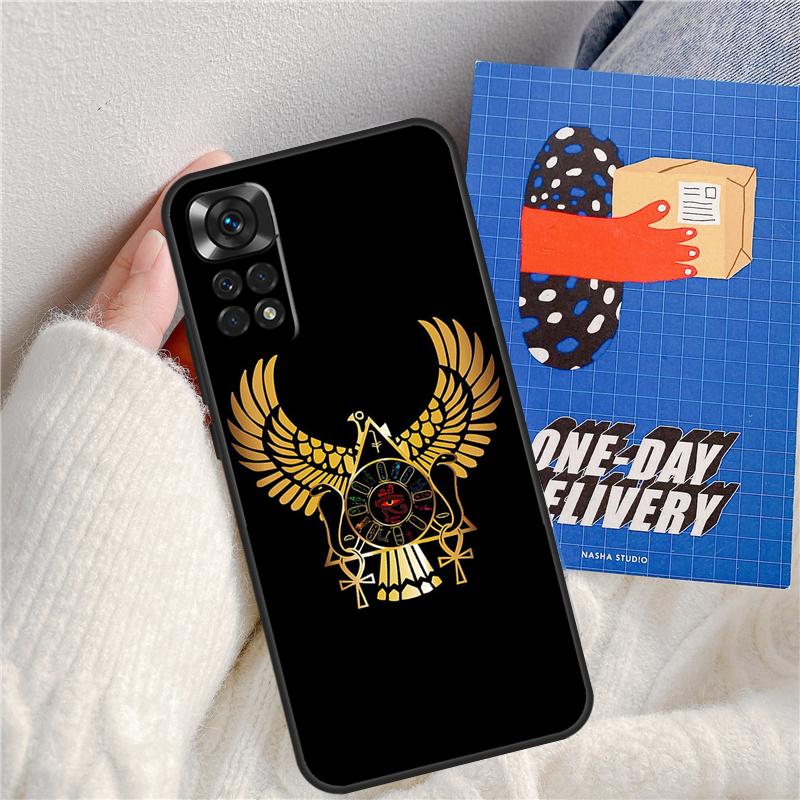 Egypt Nefertiti Anubis Ankh Funda For Xiaomi Redmi Note 11 9 10 12 13 14 Pro 9S 10S 11S 12S Redmi 13C 10C 12C 14C Case