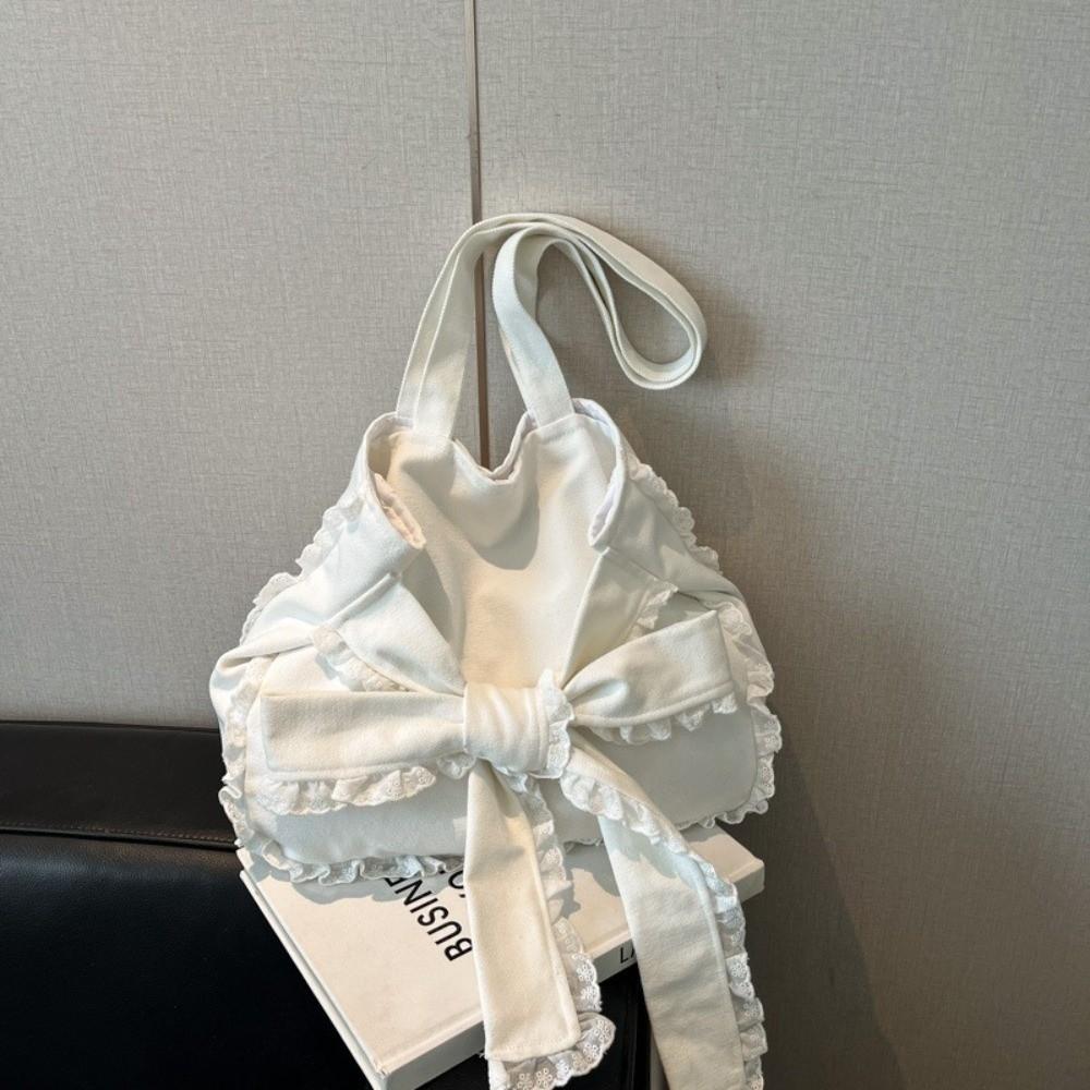 Versatile Bows Armpit Bag Stylish Women's Handbags Trendy Bow Tote Bag  Underarm Bag