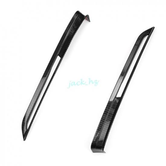 Carbon Fiber Front + Rear Fog Light Cover Trim For Mazda CX30 -2025