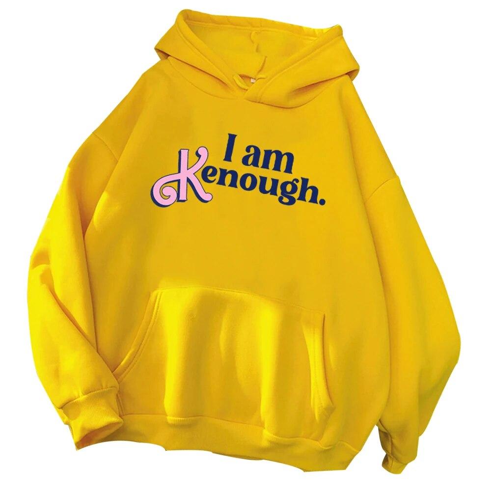 I Am Enough Hoodie Harajuku Pullover Tops Sweatshirt I Am Kenough Streetwear Unisex Unisex