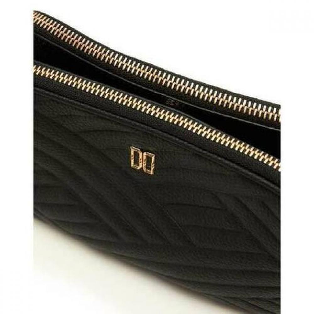 Daks Black Quilted Leather Small Crossbody Bag Dd Logo Dcwa1e217bk