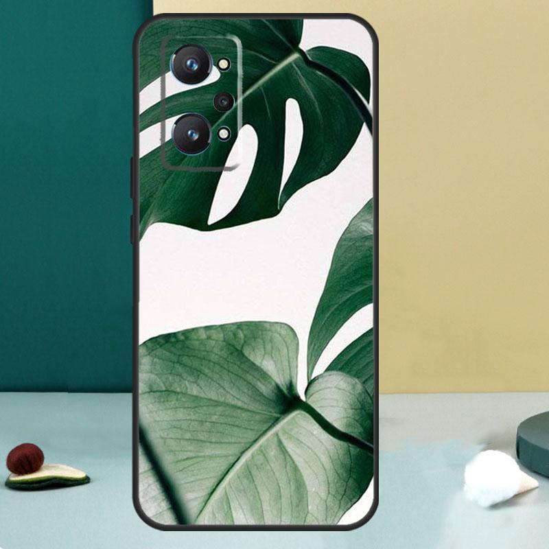 

Monstera Leaves Palm Tree Flowers For Realme GT 7 Pro GT 5 6 6T C67 C61 C55 C53 C51 C21Y C25S C75 10 11 12 13 14 Pro Plus Case Realme C31