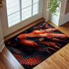 Multiple sizes Close-up of red dragon Print Carpet Rug for Living Room Bedroom Sofa Doormat Home Decor Non-slip Floor Mat