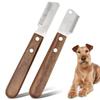 Pet Clippers, Set of 2 Pet Hair Remover Knives In Stainless Steel Trimmer Set Dog Hair Care Products