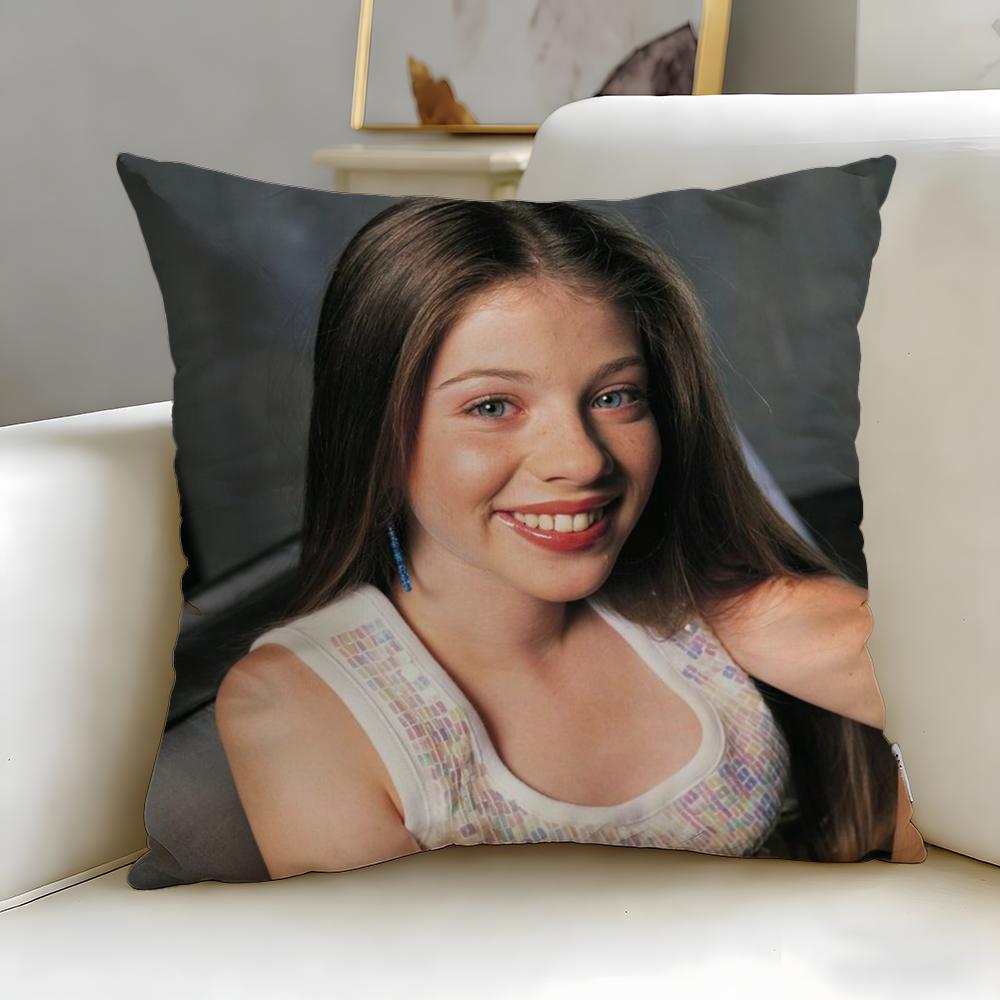 

popular actress Michelle Trachtenberg Cushion Cover Soft & Easy-Wash Pillow Case – Versatile for Couch, Bed, Travel and Office 30cmx30cm