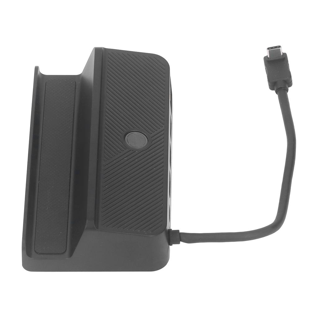 Estación de Acoplamiento Negra 6 en 1 Base de Carga Hub LED RGB Estación de Acoplamiento para Steam Deck RGB