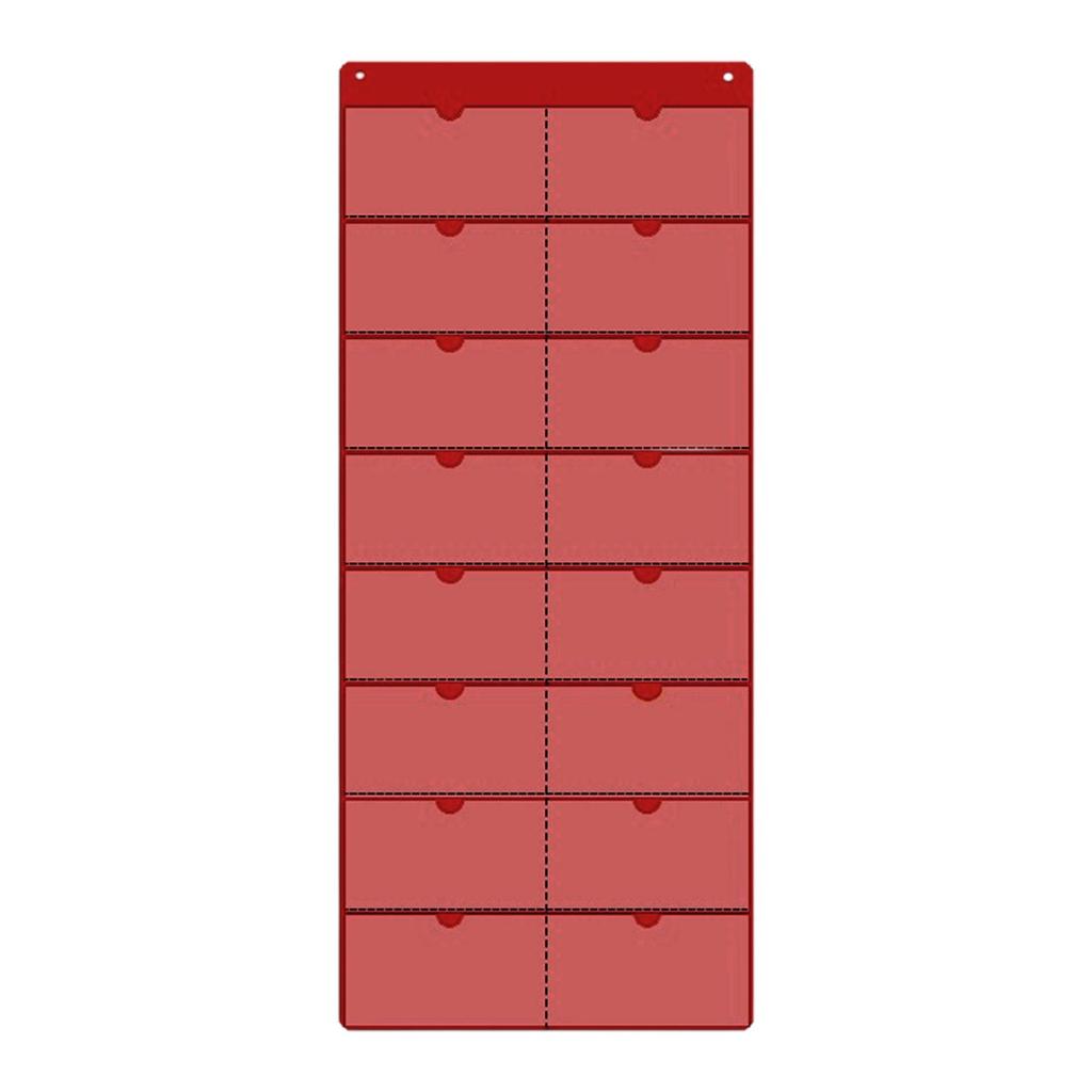 Classroom Calendar Pocket Chart Blank Monthly Calendar Index Card Holder Space Saving Versatile Wall Organizer for Teacher