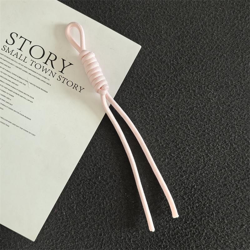 Colorful Trendy Miu Style Polyester/Nylon Braided Rope Pendant with Knotting for Bags