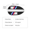 EBGU9 2pcs Car Sun Visor Rearview Mirror Rain Eyebrow Shield Sticker For BMW M 1 3 4 5 6 7 Series X1 X3 X4 X5 G20 G38 F48 E36 E39