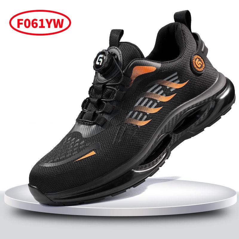 Oulylan Safety Boots For Men Work Indestructible Shoes Sneakers Steel Toe Protective Boots Anti-Smash Anti-Puncture Work Shoes