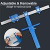 Punch Locator Drill Guide Kit Cabinet Hardware Locator Woodworking Tool Ruler Assistant Installation Tool