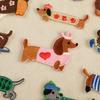 Embroidery Label Embroidery Sticker DIY Self-adhesive Patch Sticker Accessories Patch Cartoon Sausage Dog Original Cloth Sticker
