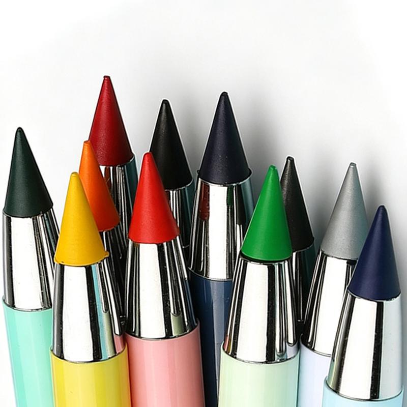12-Color HB Sketch Pencil: Eternal Black Technology, Inkless, Student-Friendly, Corrects Posture, Durable, Break-Resistant