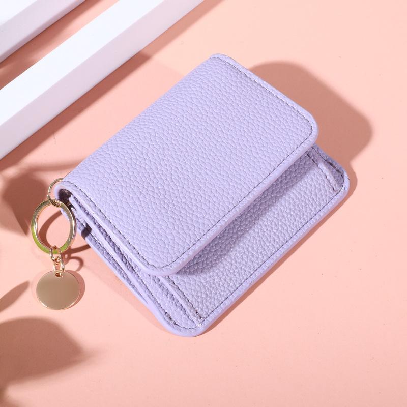 Vintage Solid Color Short Wallet, Credit Card Holder Portable Bifold Coin Purse, Women'S Credit Card Holder