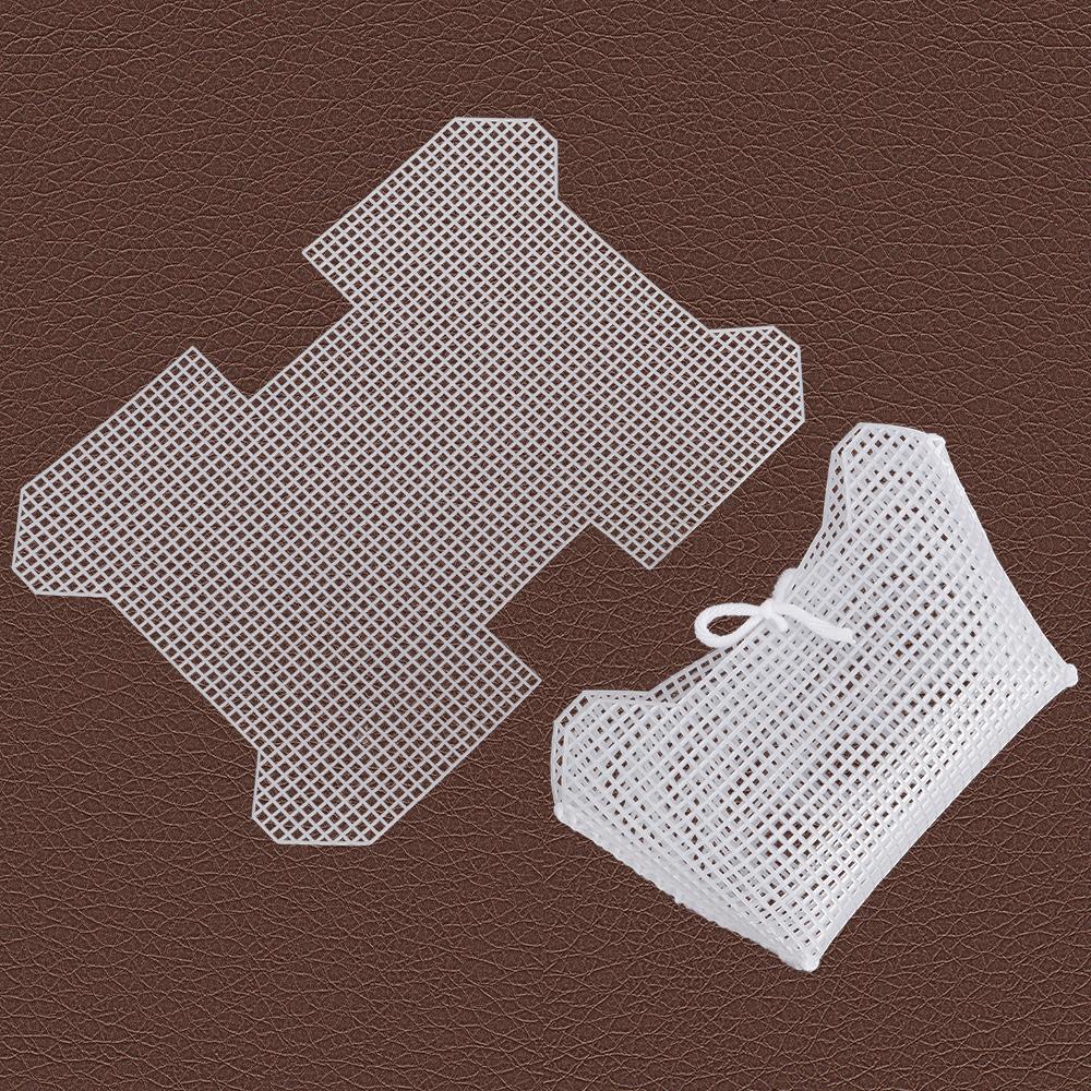 5pc Small Knitting &Weaving Plastic Mesh Sheet, DIY White Mold Stencil Accessories, Easy To Weave Bag, Perfect Creative DIY Gift