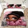 Pink Hoodie Coffee Vibes Print 3Pcs Bedding Setduvet Cover With 2 Bedropillowcase Home Birthday Gift