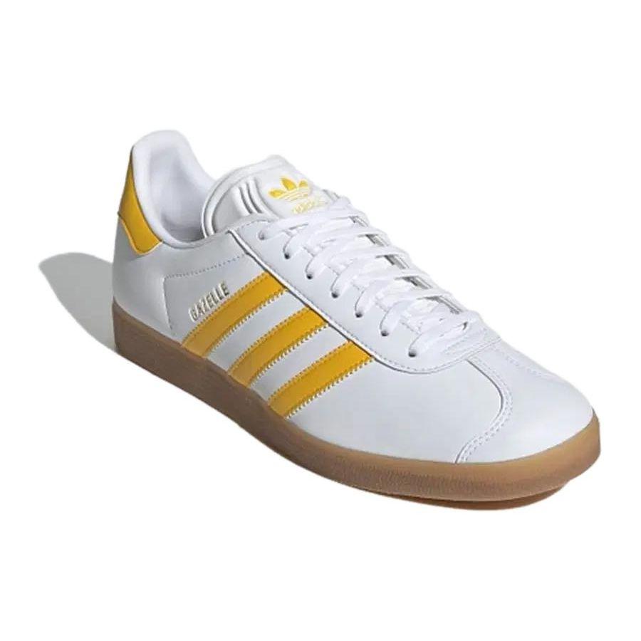 Adidas Originals Gazelle Casual Comfortable Low-Top Sneakers Men Sneakers White Yellow IH0379
