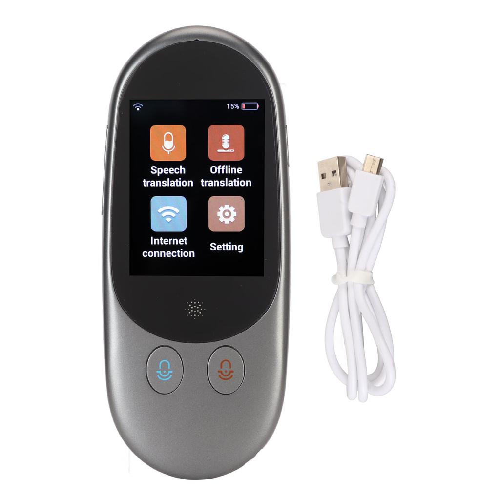Language Translator Device 126 Different Languages 2.4inch LCD Touch Screen Portable Smart Voice Translation Device