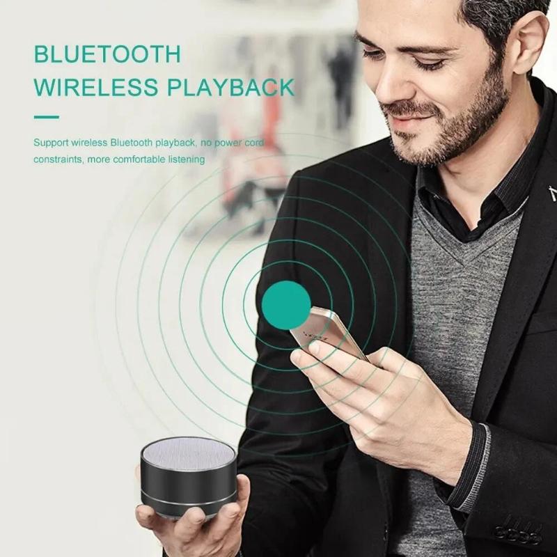 A10 Outdoor Subwoofer Mini Portable Speaker FM Radio Music Speaker Aluminum Alloy Wireless Speaker
